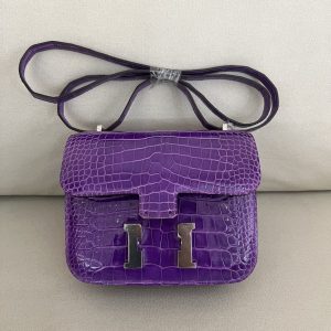 Hermès Constance 19-24  crocodile skin